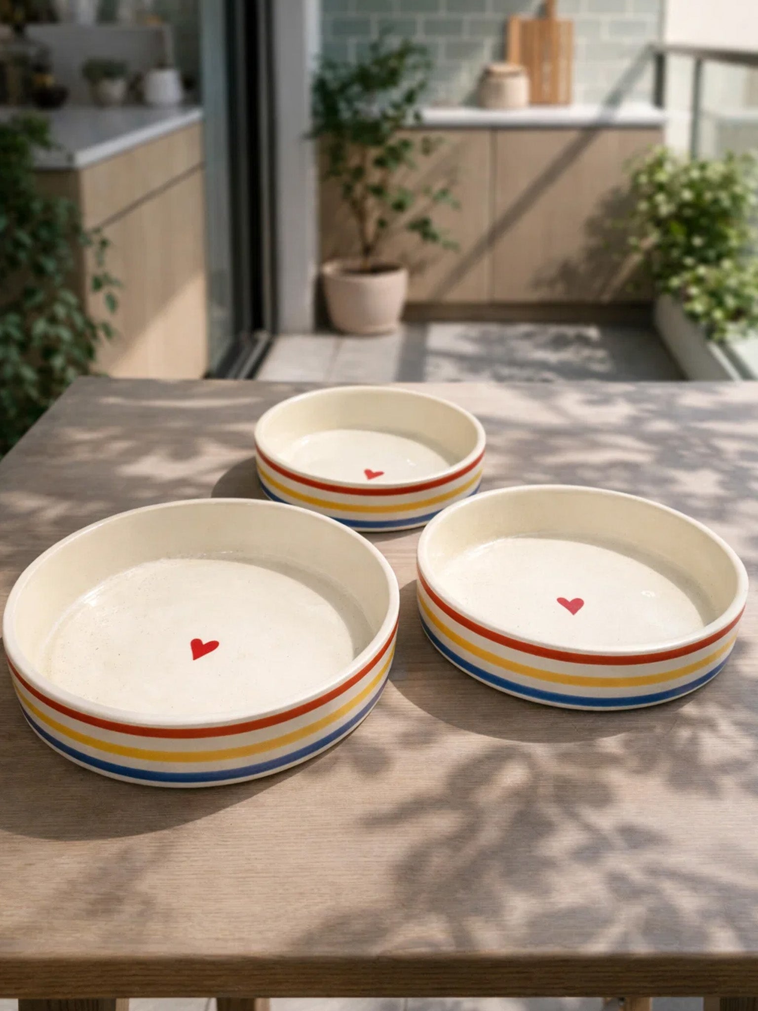 Set of 3 plates | Perfect for serving snacks, desserts, sides, or small bites